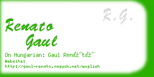 renato gaul business card